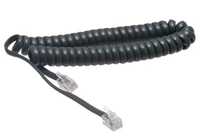 4 Inch Lead Handset Cord - 6 FT - Cisco Medium Gray