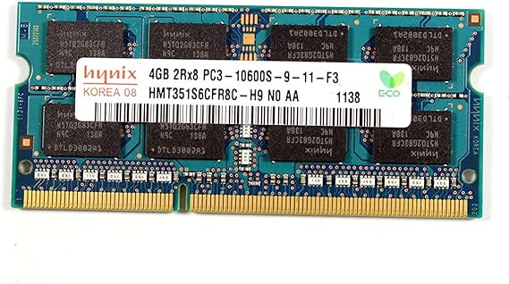 Hynix 4GB 2Rx8 PC3-10600S Laptop RAM