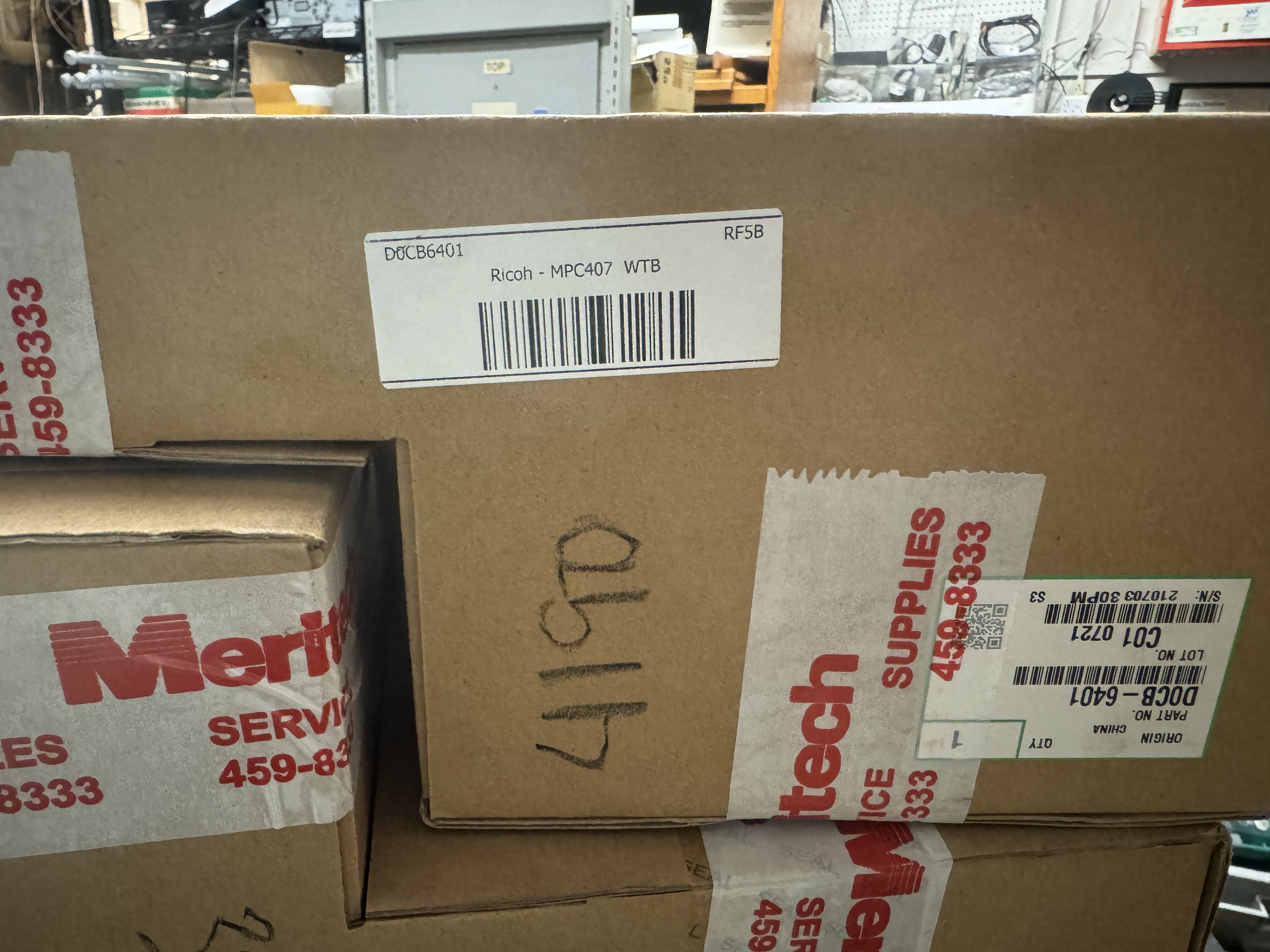 Ricoh D0CB6401 Waste Toner Bottle for MP C407 - Genuine