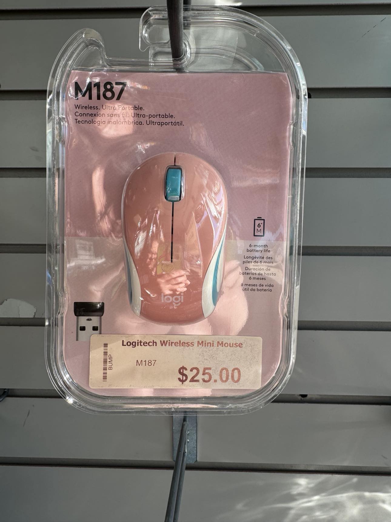 Logitech Wireless Mouse PINK