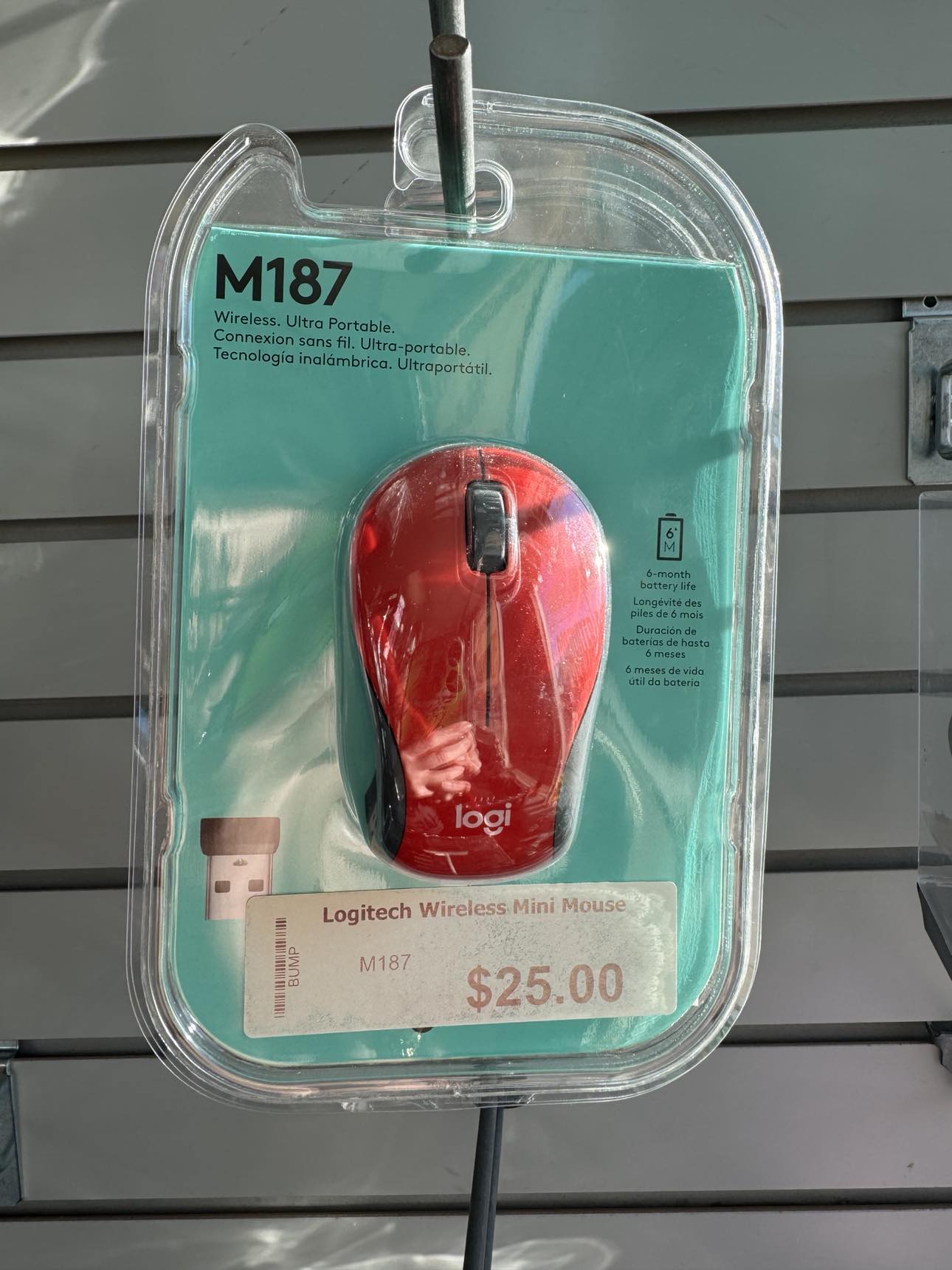 Logitech Wireless Mouse RED