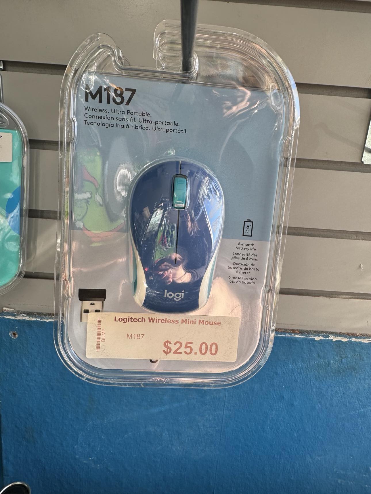 Logitech Wireless Mouse BLUE