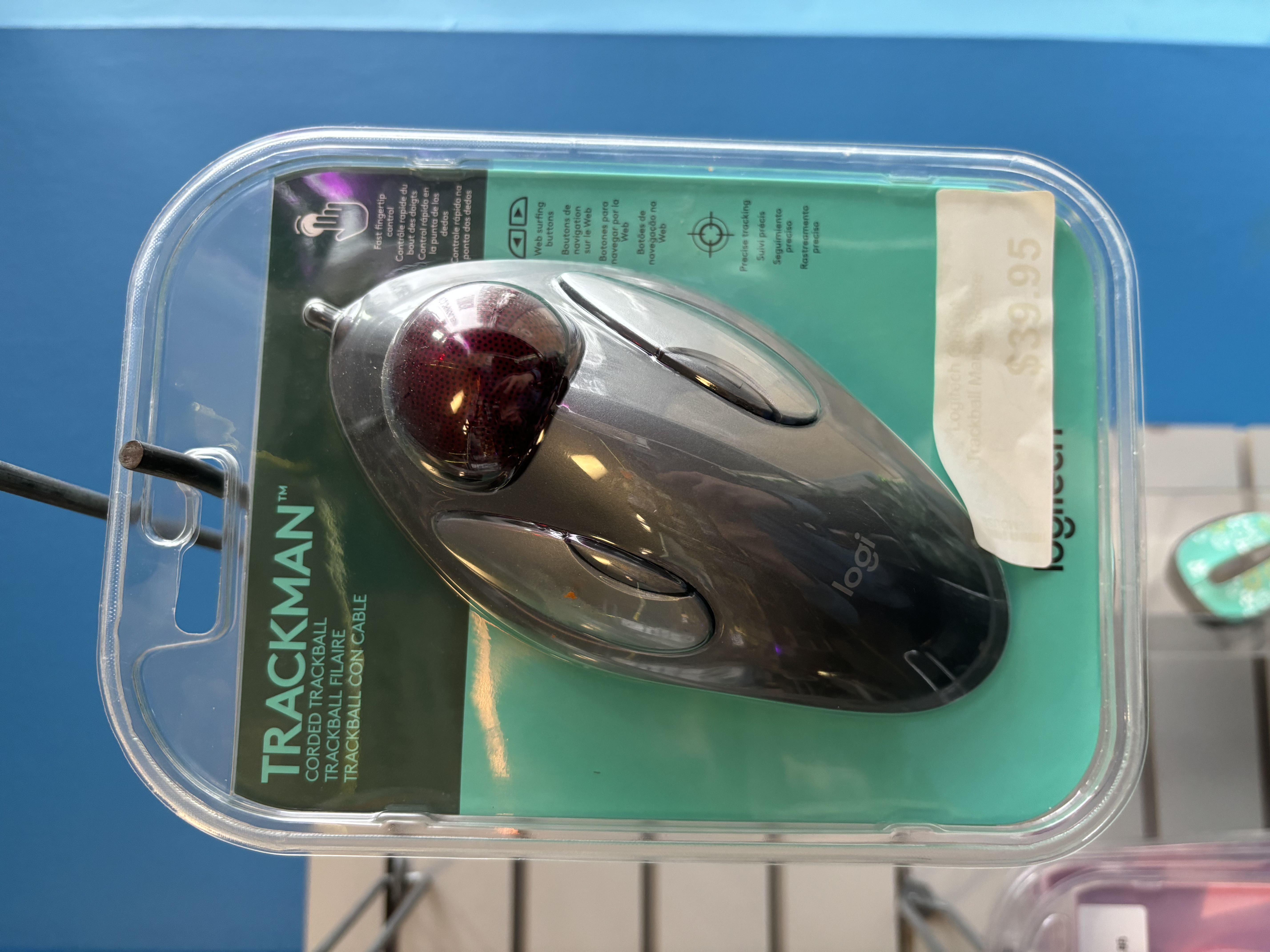 Logitech Optical Trackball Marble Mouse