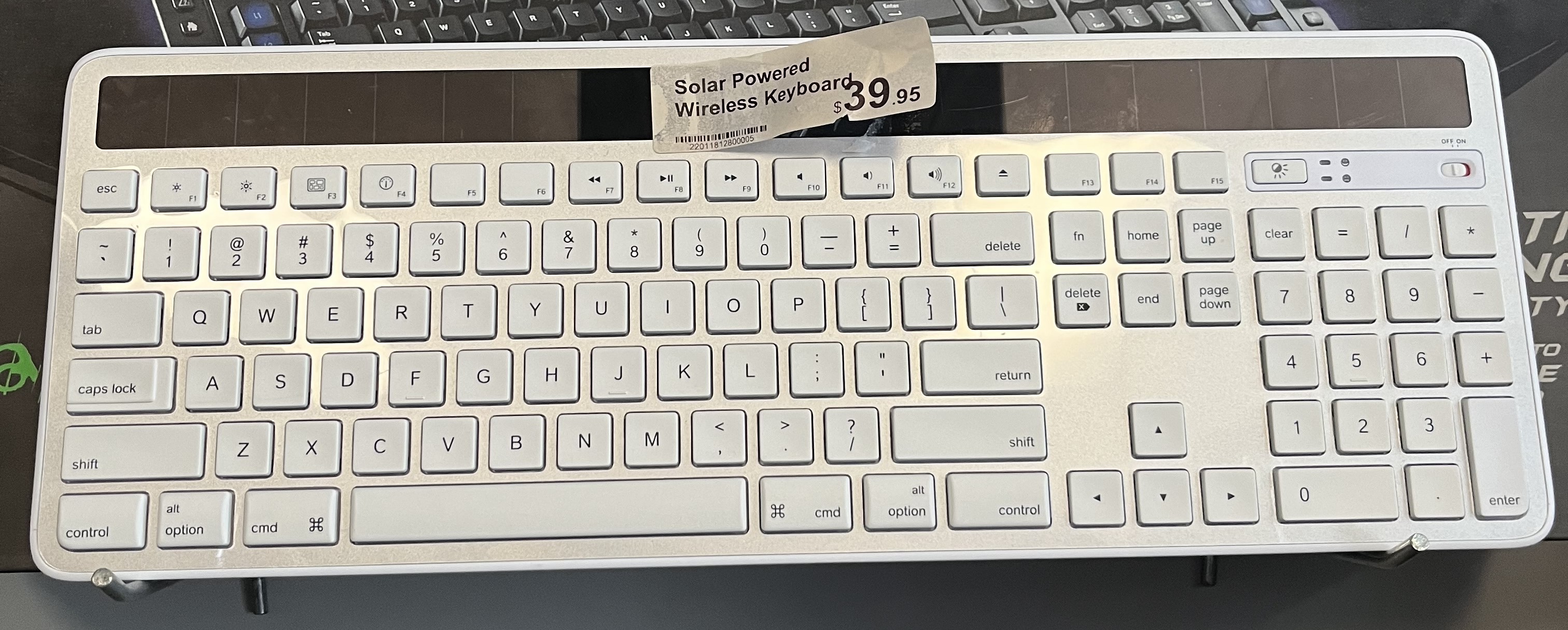 Solar Powered Wireless Keyboard
