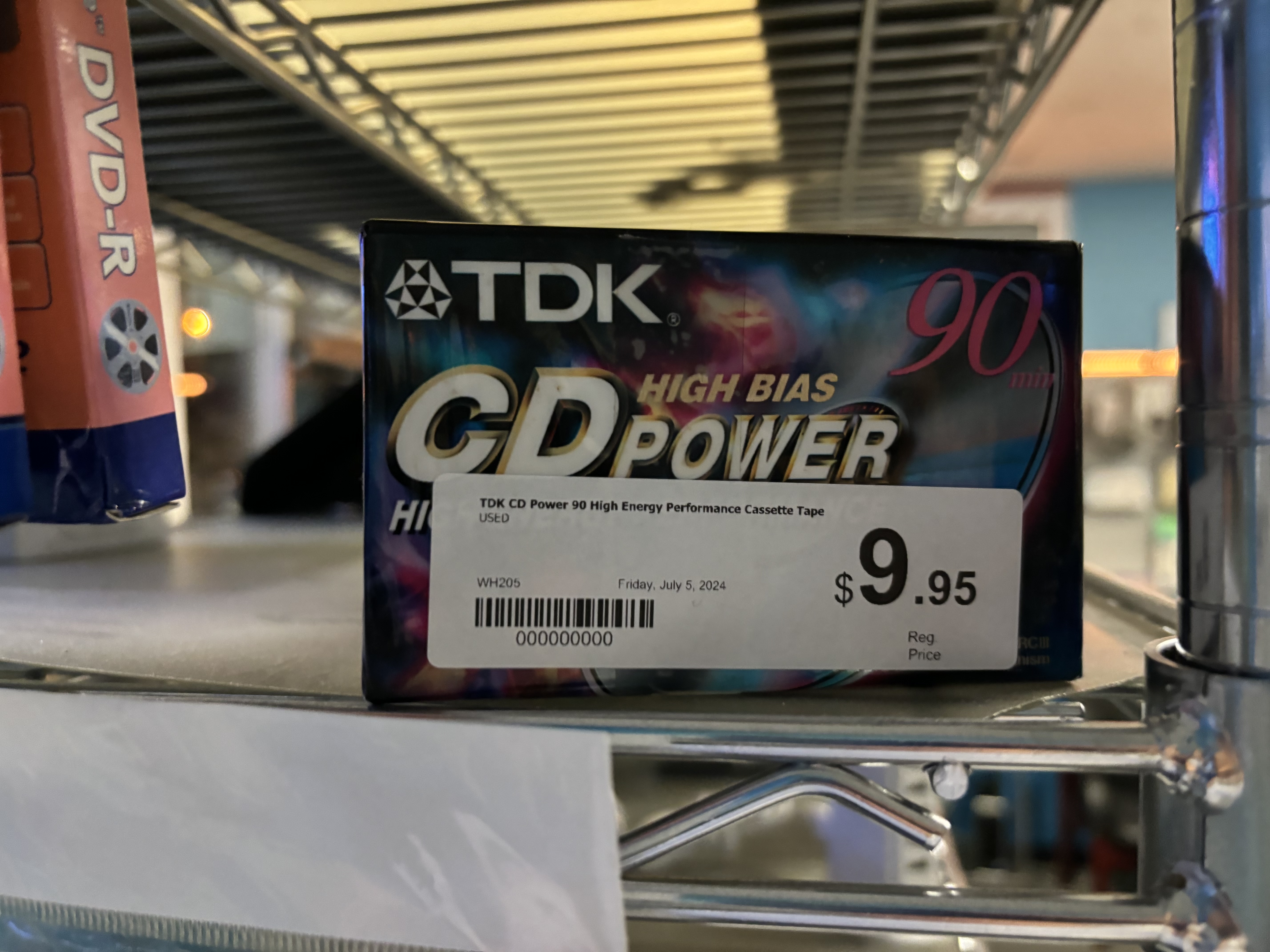 TDK CD Power 90 High Energy Performance Cassette Tape