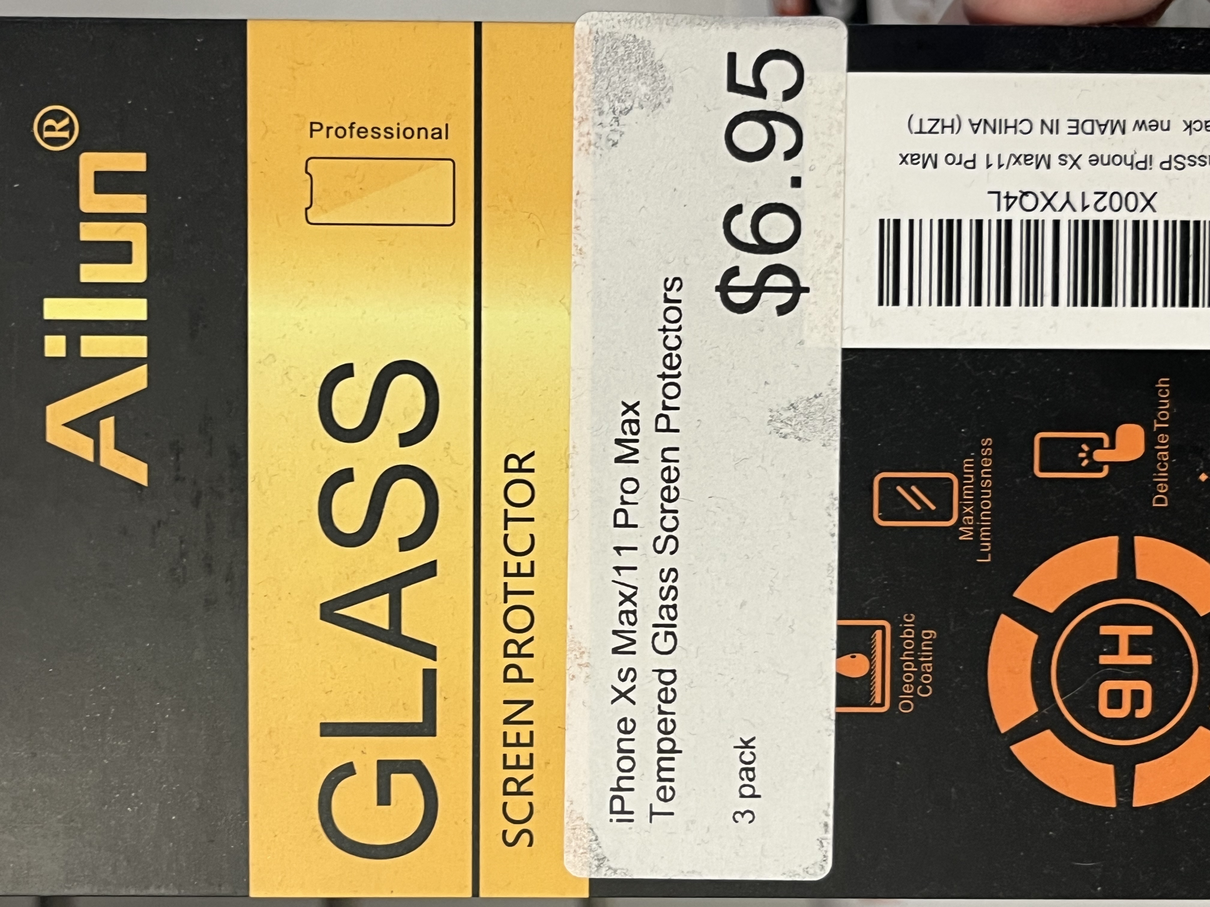 iPhone Xs Max/11 Pro Max Tempered Glass Screen Protectors