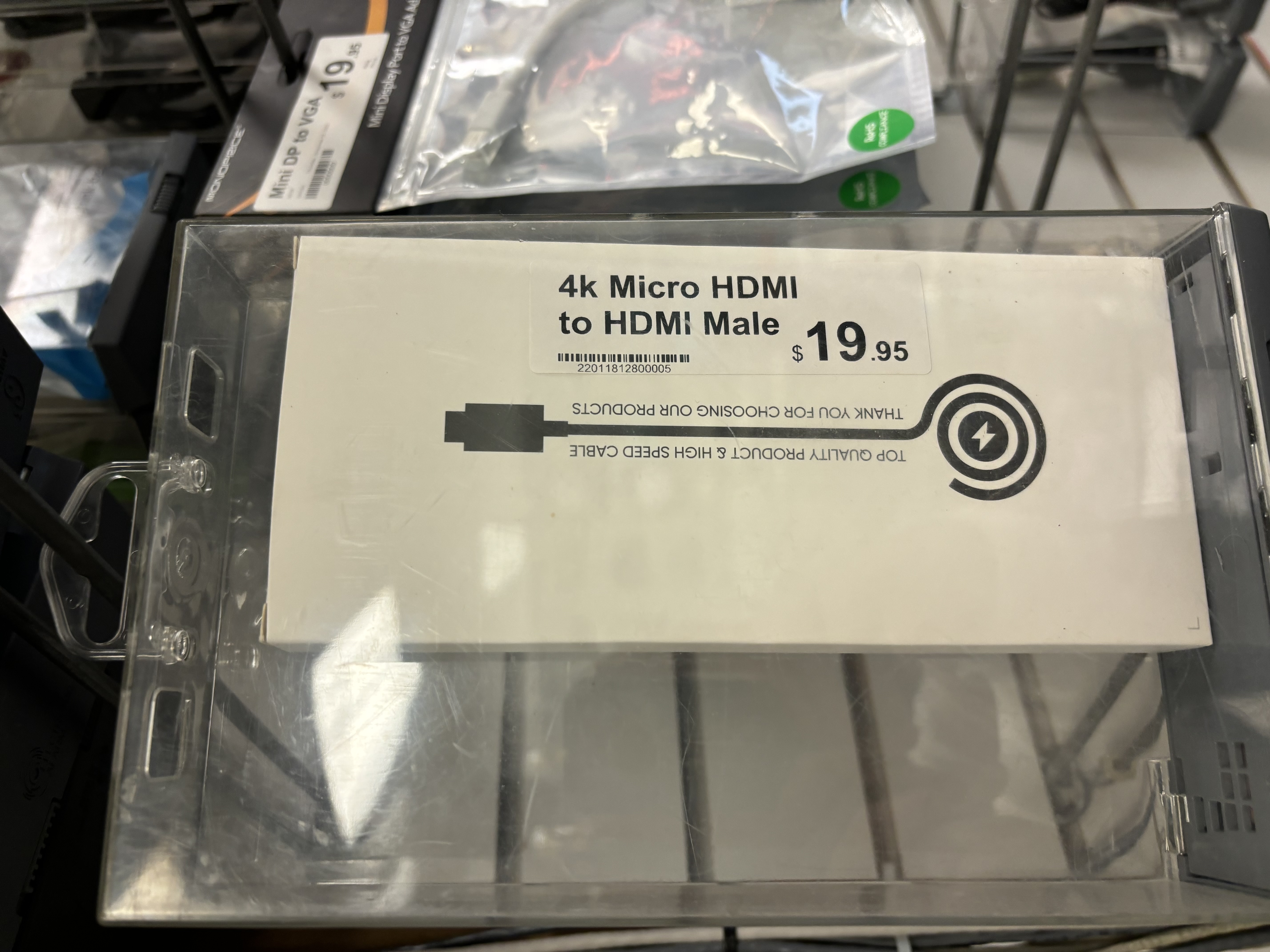 4k Micro HDMI to HDMI Male