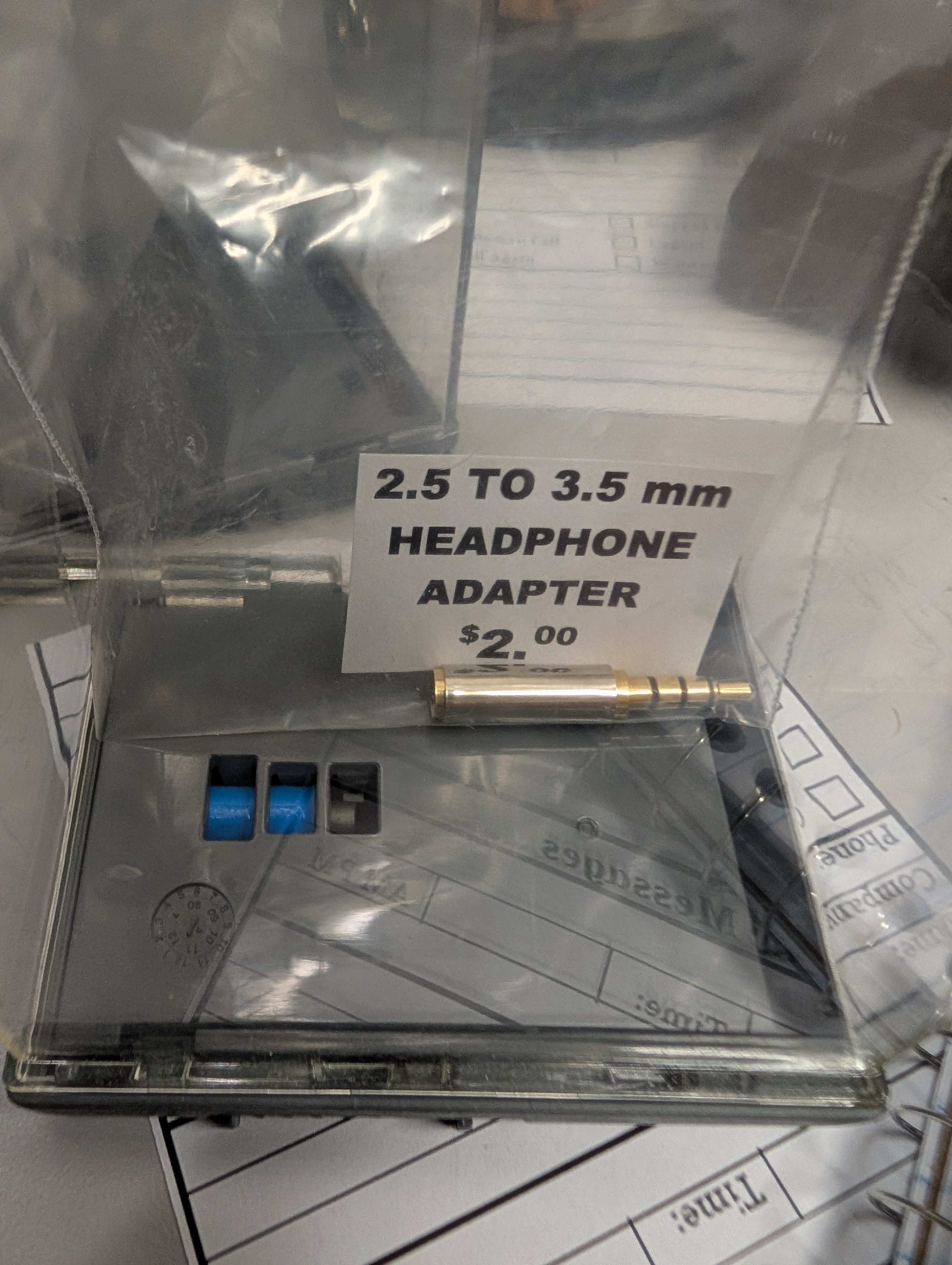 2.5 to 3.5mm Headphone Adapter