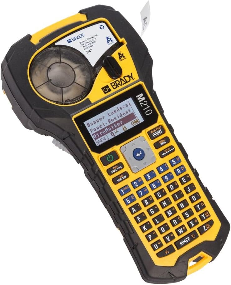 Brady M210 Portable Label Printer with Rubber Bumpers
